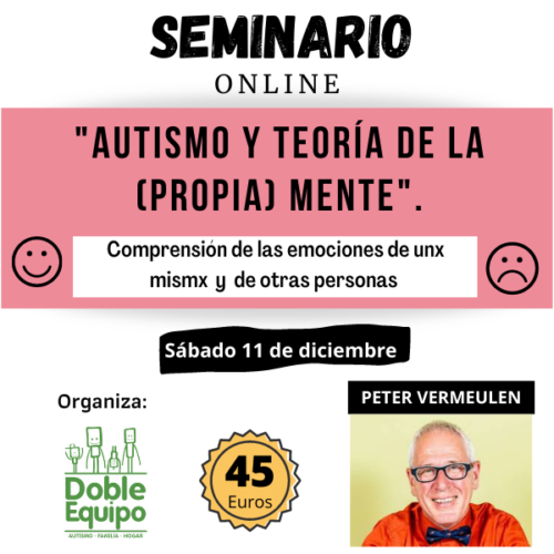 cartel seminario autismo y teoría de la mente Peter Vermeulen