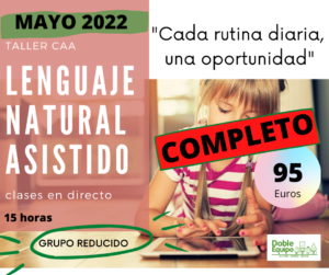 cartel taller lenguaje natural asistido mayo completo doble euqipo