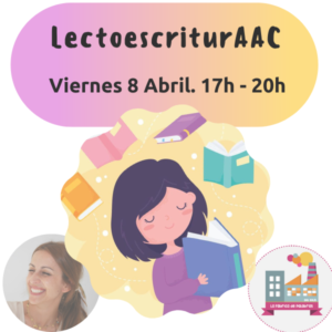 cartel webinar lectoescriturAAC La Fábrica de Palabras Sol Solís