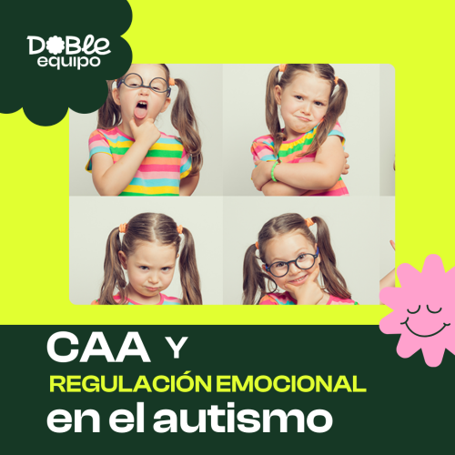 cartel Taller CAA y regulación emocional en el autismo - Doble equipo