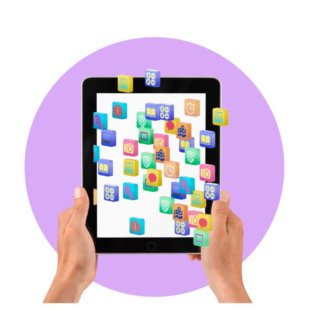 imagen aplicaciones en tablet doble equipo